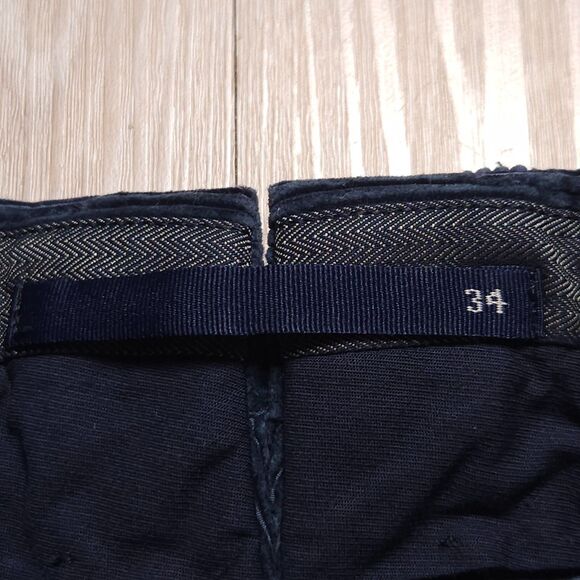 Incotex Venezia 1951 Corduroy Pants Men’s 34x31 Blue Cotton Cashmere Blend - Picture 4 of 16